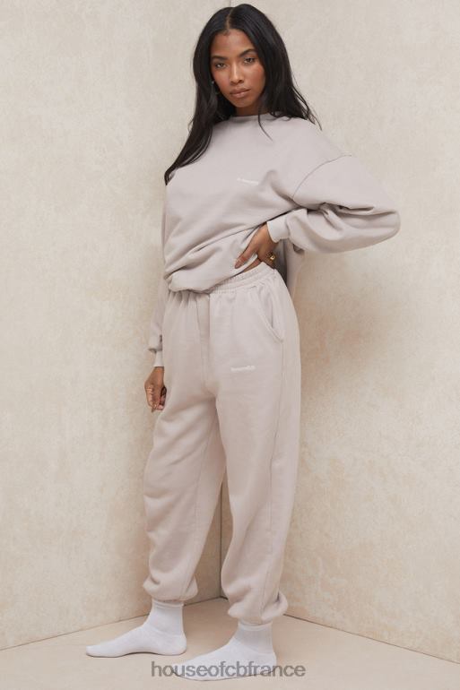 House of CB pantalon de jogging à dos en polaire sky stone N888H1000 vêtements