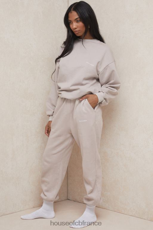 House of CB pantalon de jogging à dos en polaire sky stone N888H1000 vêtements