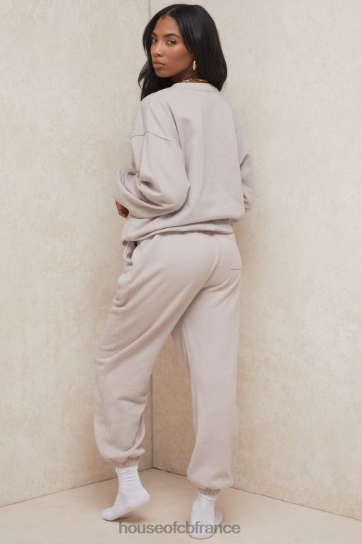 House of CB pantalon de jogging à dos en polaire sky stone N888H1000 vêtements