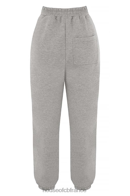House of CB pantalon de jogging dos polaire gris clair ciel N888H944 vêtements
