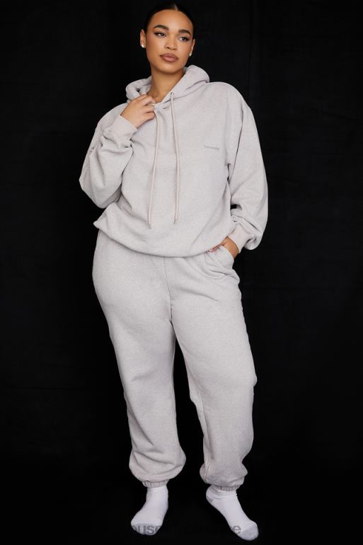 House of CB pantalon de jogging dos polaire gris clair ciel N888H944 vêtements