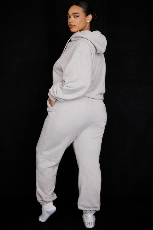 House of CB pantalon de jogging dos polaire gris clair ciel N888H944 vêtements