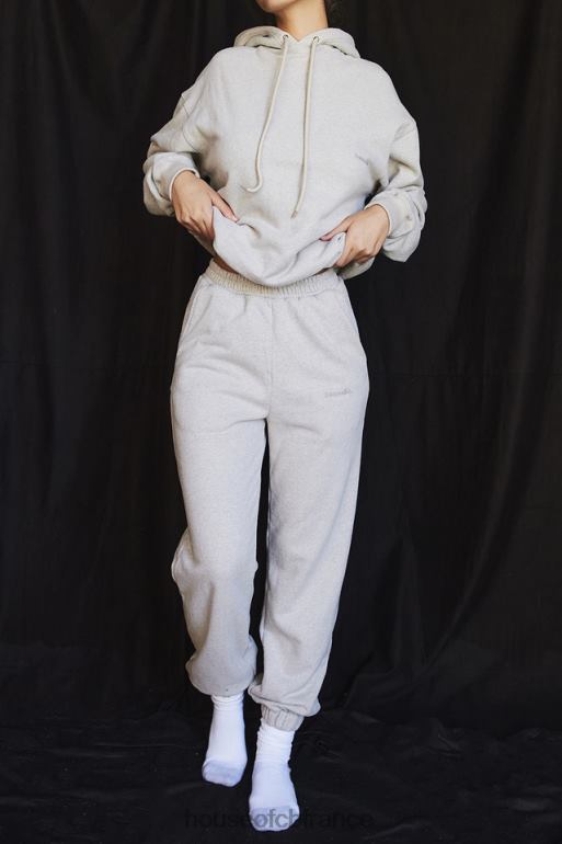 House of CB pantalon de jogging dos polaire gris clair ciel N888H944 vêtements
