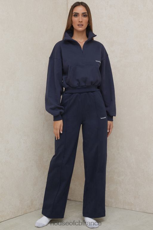 House of CB pantalon de survêtement droit bleu marine dina N888H1001 vêtements