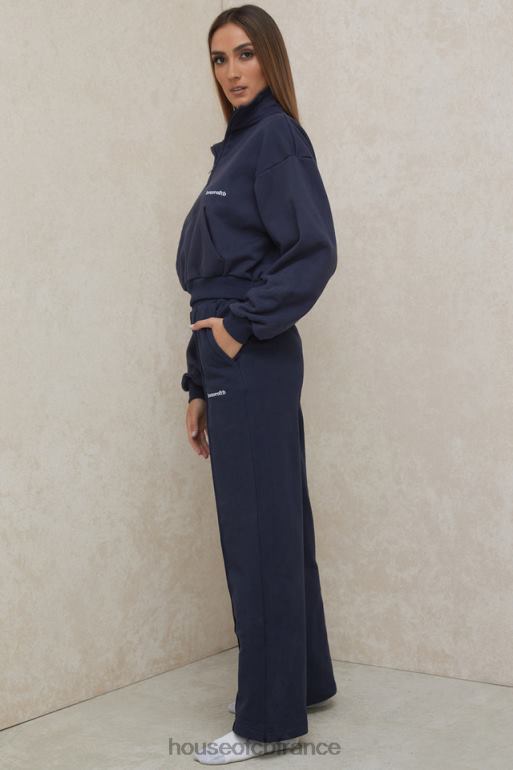 House of CB pantalon de survêtement droit bleu marine dina N888H1001 vêtements