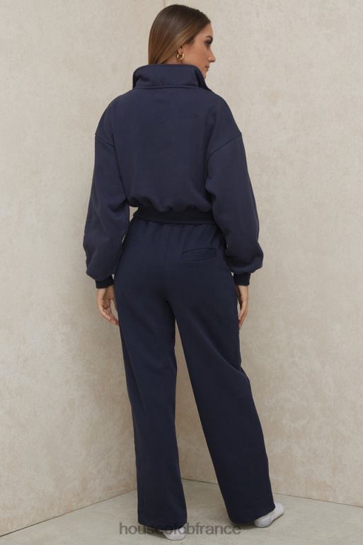 House of CB pantalon de survêtement droit bleu marine dina N888H1001 vêtements