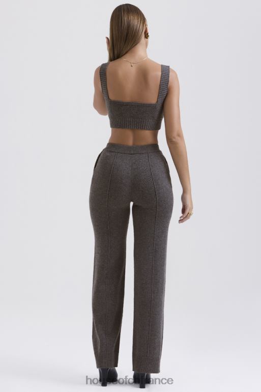 House of CB pantalon en cachemire mélangé anthracite Yalina N888H825 vêtements