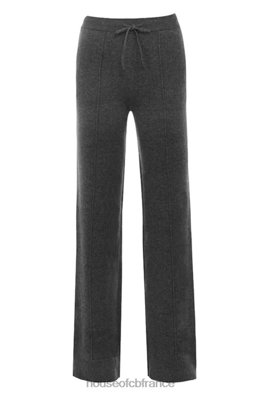 House of CB pantalon en cachemire mélangé anthracite Yalina N888H825 vêtements