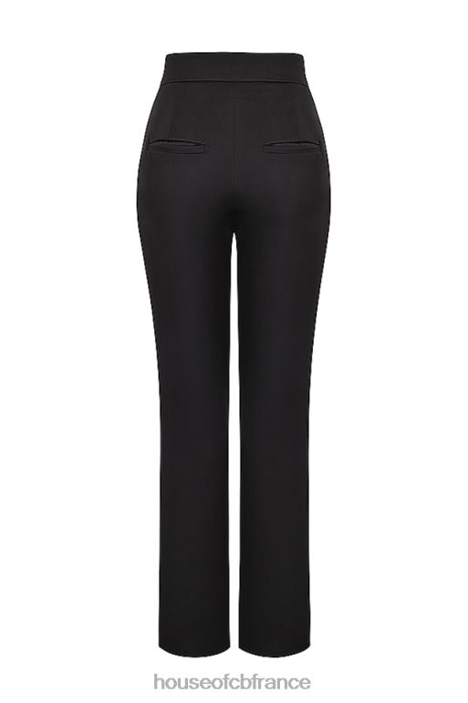 House of CB pantalon en satin noir tanaisie N888H870 vêtements