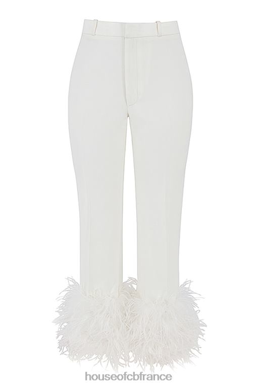 House of CB pantalon fae à ourlet ivoire N888H934 vêtements