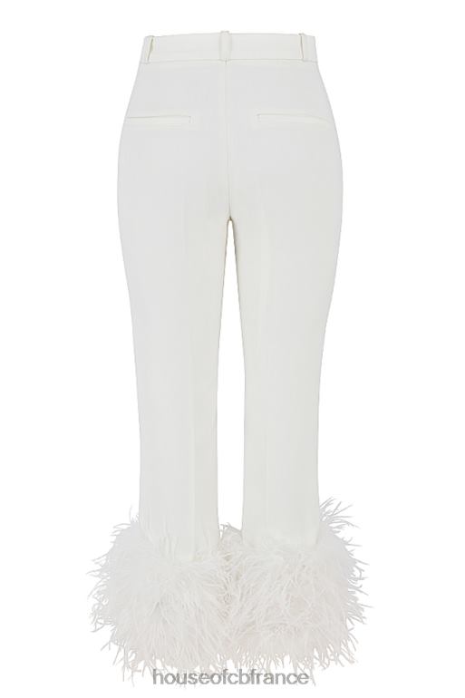House of CB pantalon fae à ourlet ivoire N888H934 vêtements