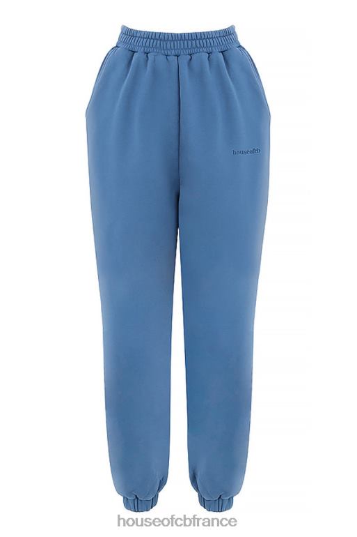 House of CB pantalon jogging dos polaire ciel azur N888H977 vêtements