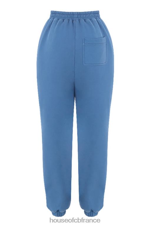 House of CB pantalon jogging dos polaire ciel azur N888H977 vêtements