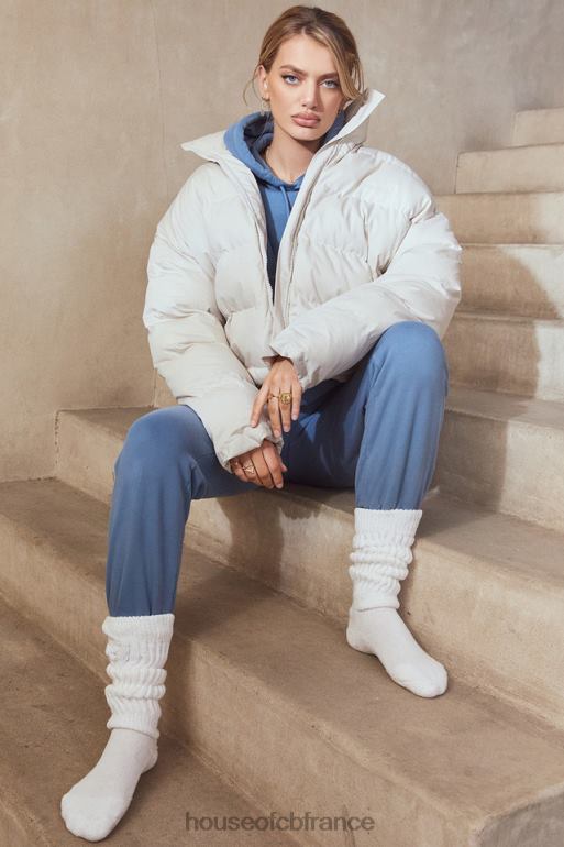 House of CB pantalon jogging dos polaire ciel azur N888H977 vêtements