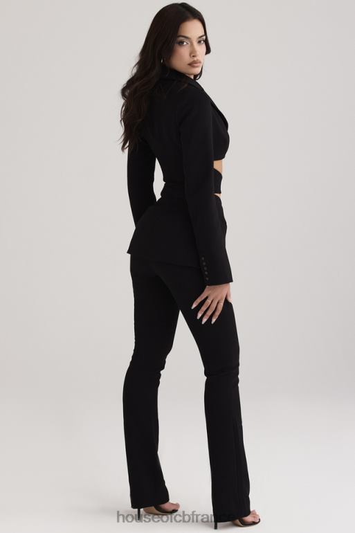 House of CB pantalon layla noir à devant en V N888H928 vêtements