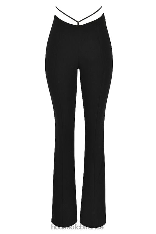 House of CB pantalon layla noir à devant en V N888H928 vêtements