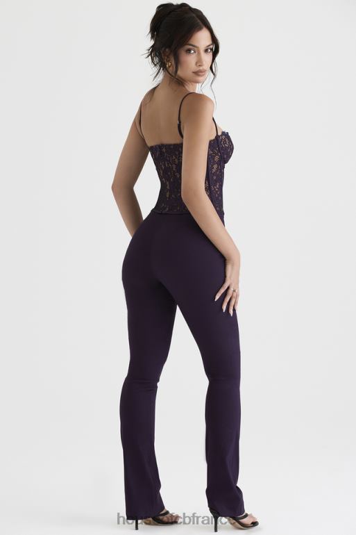House of CB pantalon taille haute laurel night shade N888H908 vêtements
