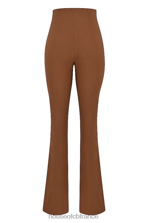 House of CB pantalon taille haute laurel toast N888H924 vêtements