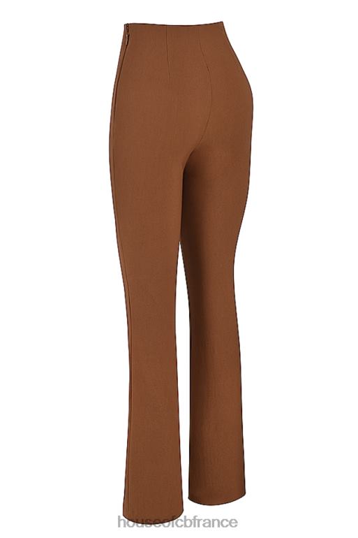 House of CB pantalon taille haute laurel toast N888H924 vêtements