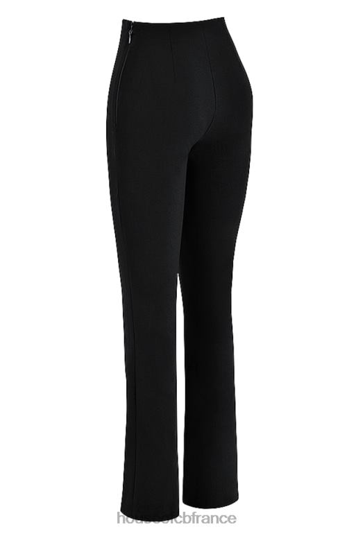 House of CB pantalon taille haute noir laurier N888H897 vêtements