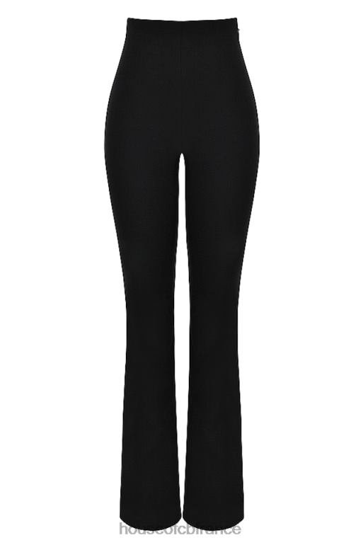 House of CB pantalon taille haute noir laurier N888H897 vêtements