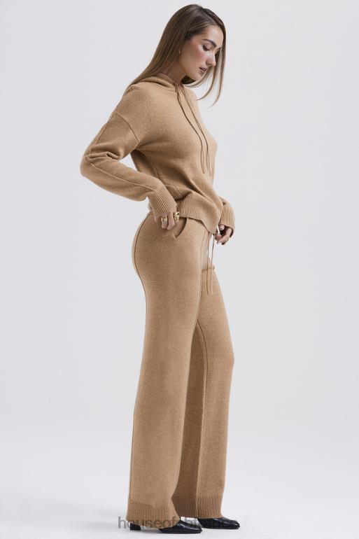 House of CB pantalon yalina en cachemire mélangé camel N888H823 vêtements