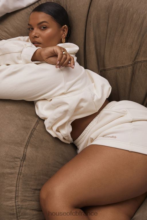 House of CB Auden - Short de survêtement en jersey blanc cassé N888H996 vêtements