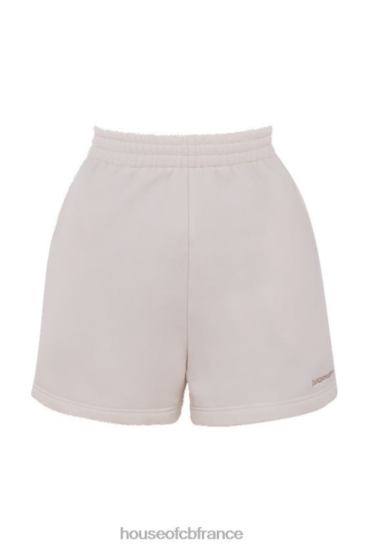 House of CB Auden - Short de survêtement en jersey blanc cassé N888H996 vêtements