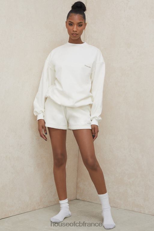 House of CB Auden - Short de survêtement en jersey blanc cassé N888H996 vêtements