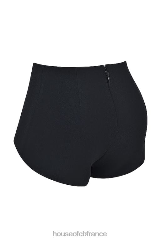 House of CB Tahni short taille haute noir N888H857 vêtements