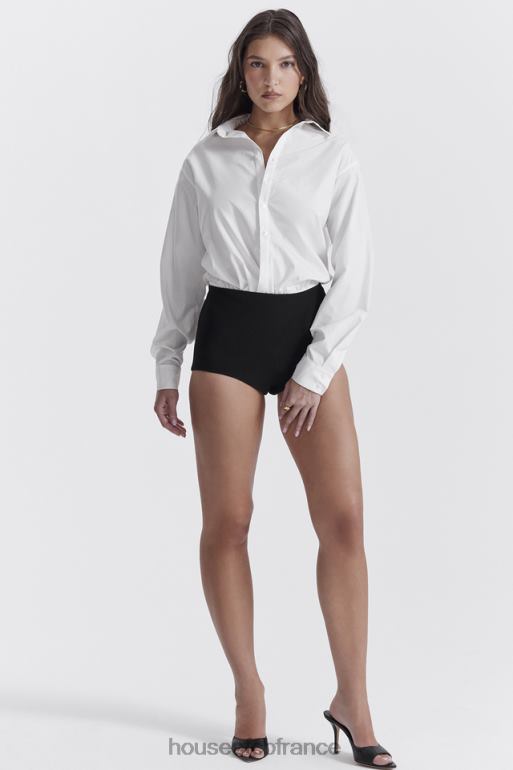 House of CB Tahni short taille haute noir N888H857 vêtements