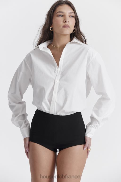 House of CB Tahni short taille haute noir N888H857 vêtements