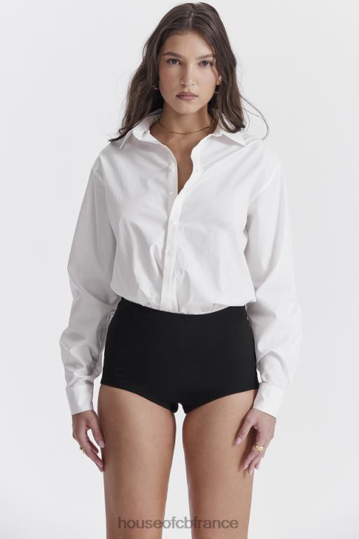 House of CB Tahni short taille haute noir N888H857 vêtements