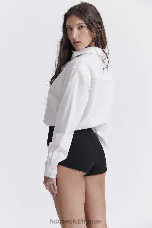 House of CB Tahni short taille haute noir N888H857 vêtements