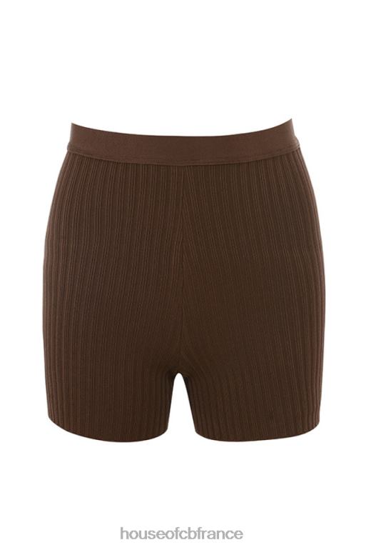 House of CB short bandage chocolat eden N888H986 vêtements