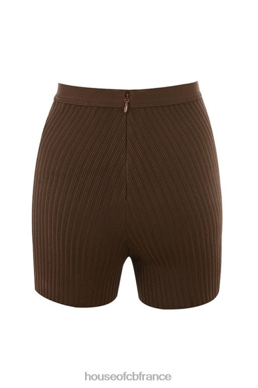 House of CB short bandage chocolat eden N888H986 vêtements