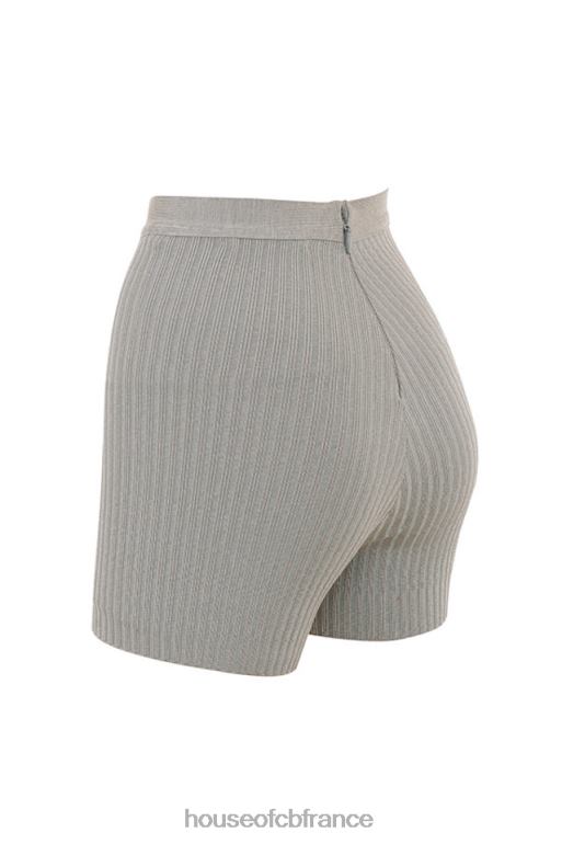 House of CB short bandage gris chiné eden N888H982 vêtements