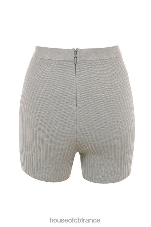 House of CB short bandage gris chiné eden N888H982 vêtements