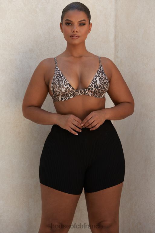 House of CB short bandage noir eden N888H1014 vêtements