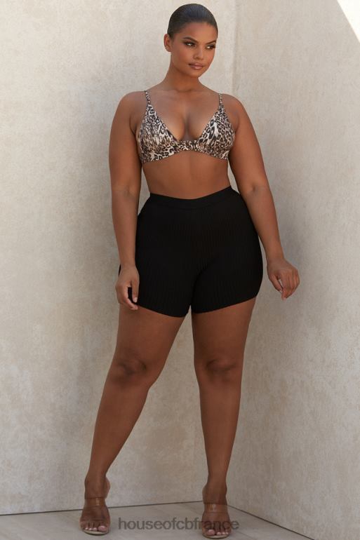 House of CB short bandage noir eden N888H1014 vêtements