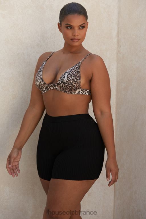 House of CB short bandage noir eden N888H1014 vêtements