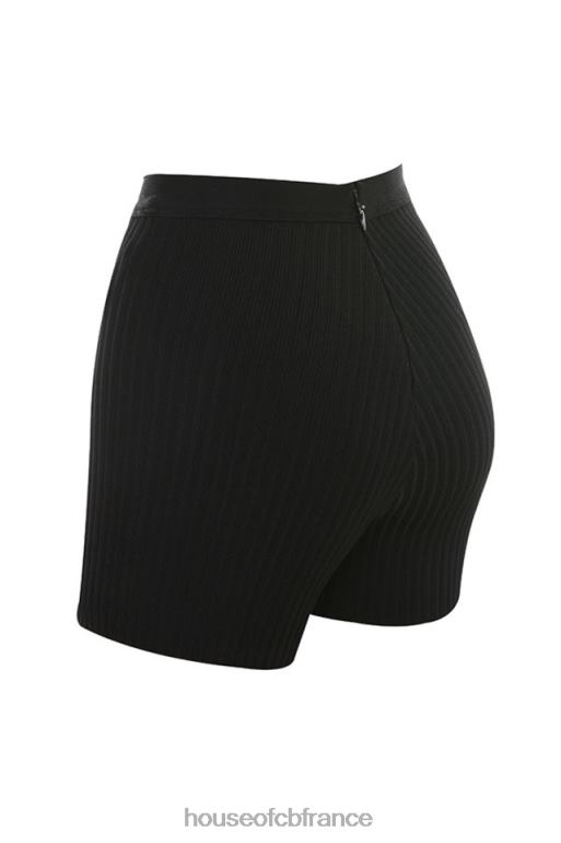 House of CB short bandage noir eden N888H1014 vêtements