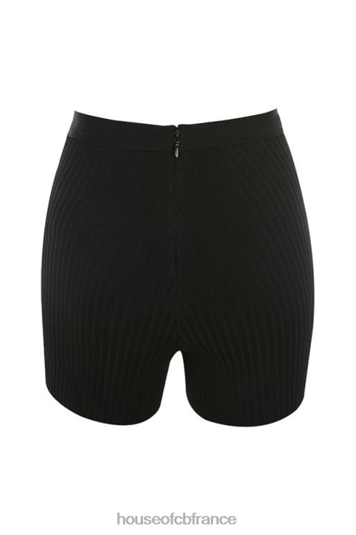House of CB short bandage noir eden N888H1014 vêtements