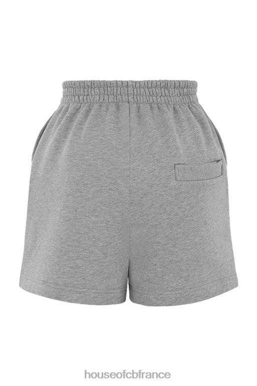 House of CB short de survêtement en jersey gris Auden N888H1005 vêtements