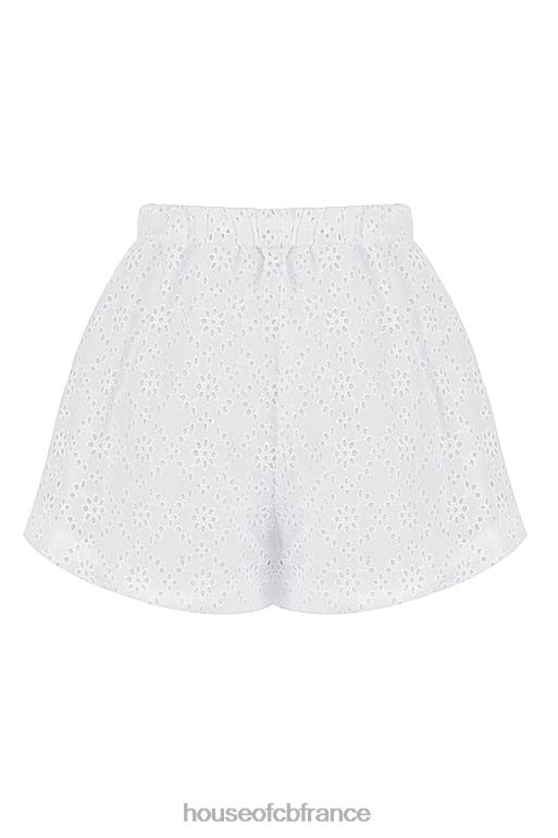 House of CB short mae en broderie anglaise blanche N888H914 vêtements