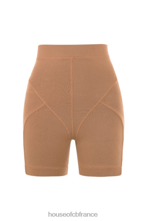 House of CB short à points de recouvrement harley caramel N888H990 vêtements