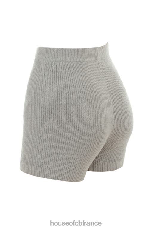 House of CB short taille haute en tricot gris N888H950 vêtements