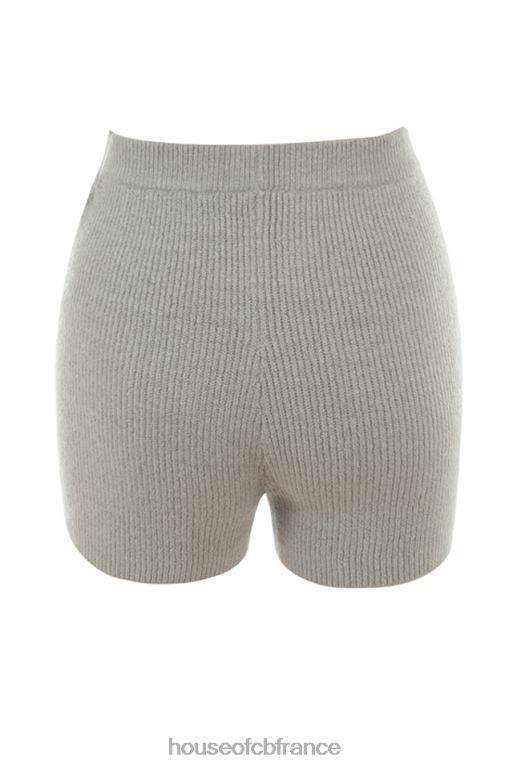 House of CB short taille haute en tricot gris N888H950 vêtements