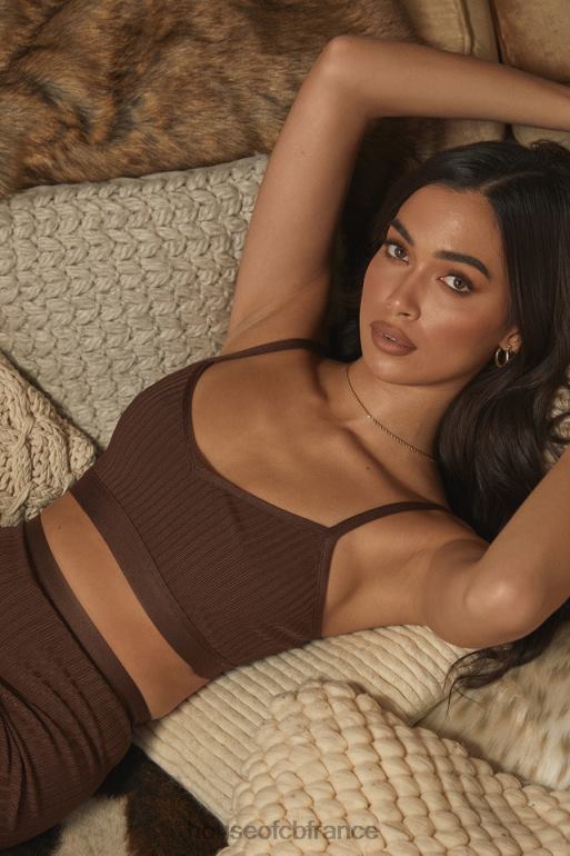 House of CB bralette bandage chocolat evie N888H776 vêtements