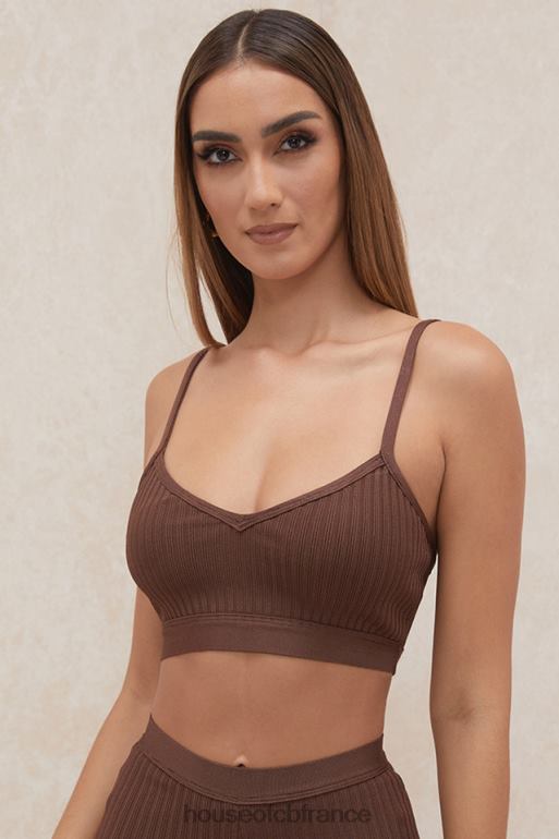 House of CB bralette bandage chocolat evie N888H776 vêtements